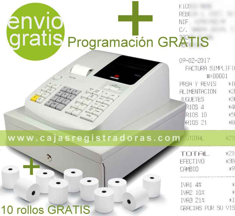 Caja Registradora Olivetti Ecr Plus Valida Para La Ley De Tickets